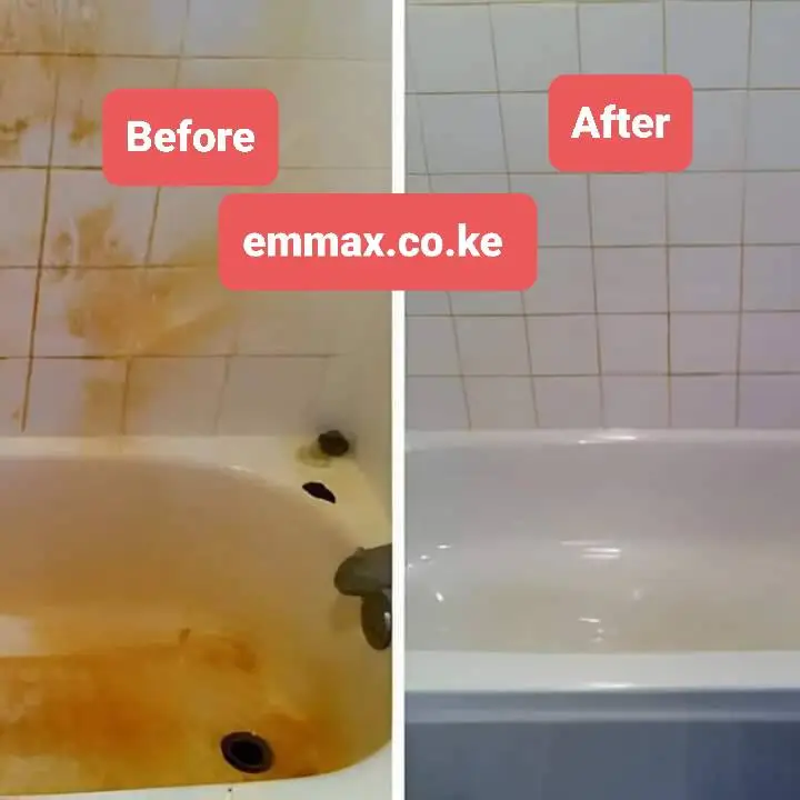Bathroom cleaned 1
