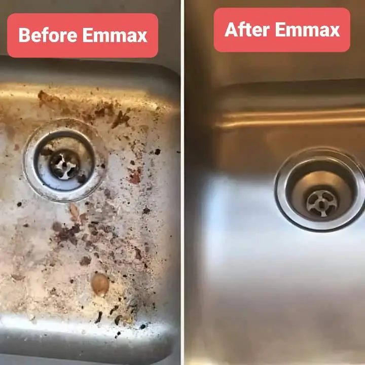 Before and After Sink Cleaning
